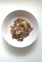 mushrooms on a plate