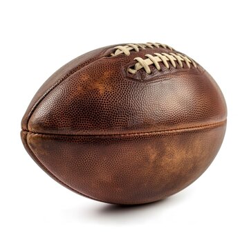 American football isolated on white background