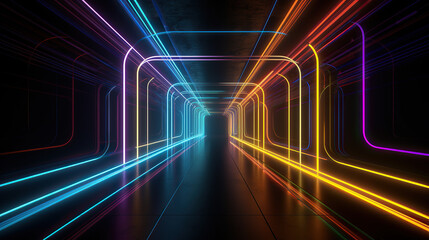 neon tunnel background