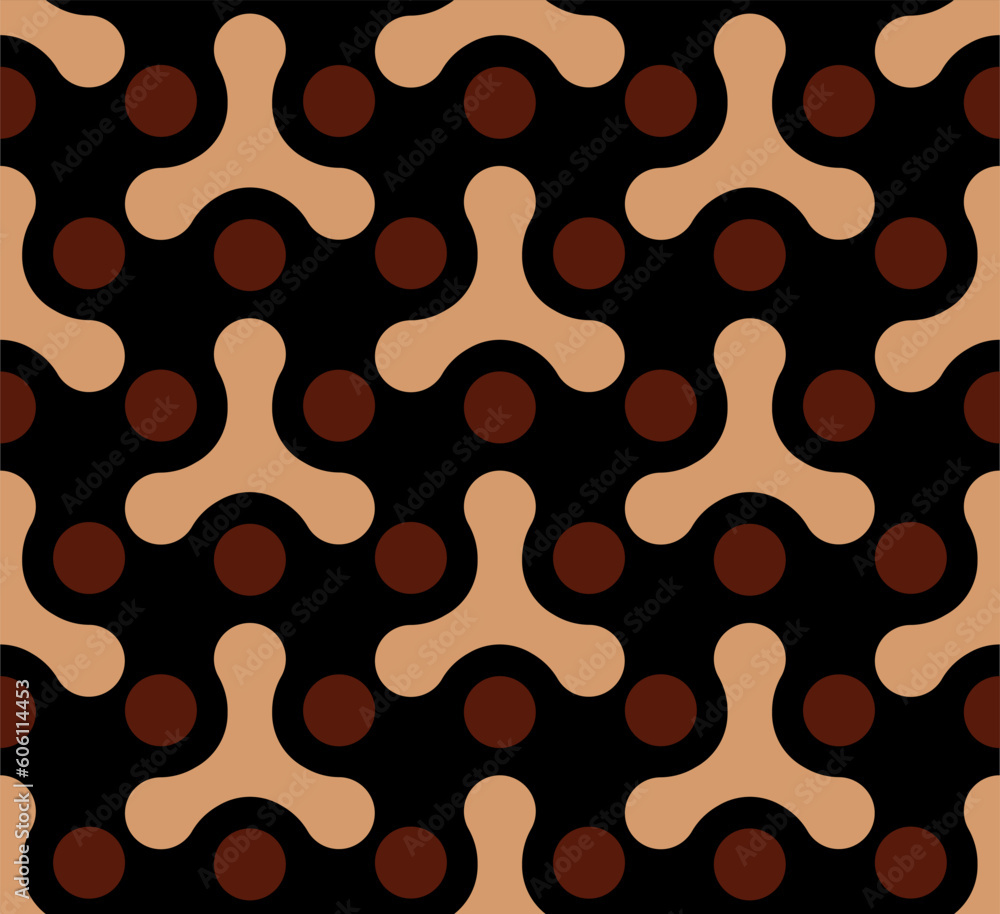 Poster abstract repeating seamless geometric pattern