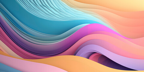 Soothing Pastel Hues in Abstract Wallpaper: Calm and Serene. Generated AI