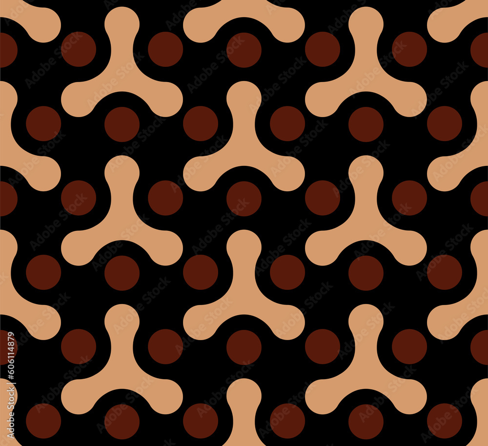 Poster abstract repeating seamless geometric pattern