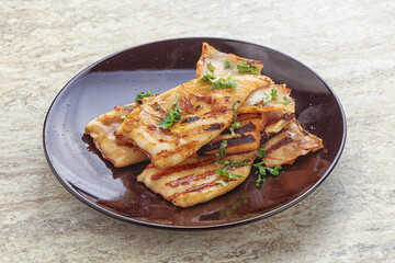 Grilled squid with unagi sauce