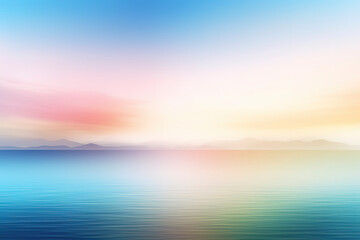 Naklejka na ściany i meble ultra smooth colours based on beach holidays gradient, smooth blurry gradient. Generated AI
