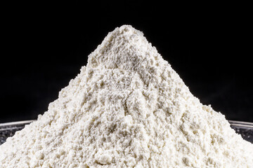 calcium chloride being prepared in the laboratory. Used as in brine for refrigeration machines, ice dust on the roads, construction and food industry