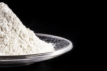 calcium chloride being prepared in the laboratory. Used as in brine for refrigeration machines, ice...