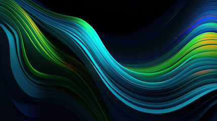 Obraz premium abstract wave background, generative AI