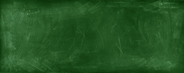 Green blackboard or chalkboard