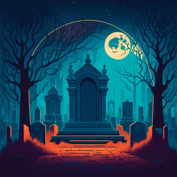 spooky halloween night