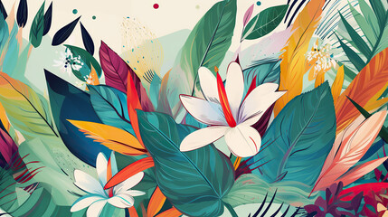 floral background, generative AI