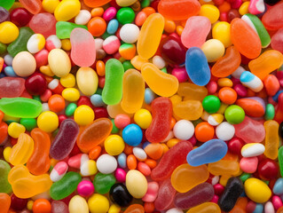 Fototapeta na wymiar Colorful candy background created using generative AI tools