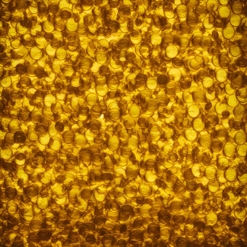 Ancient gold crown and Pyramid with a lot of Gold bullion Explosion. full golden are falling is splashing radially, Ancient gold concept. Generative AI, illustration