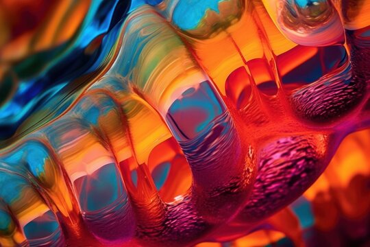 molted glass multicolored surface artistic background, ai tools generated image