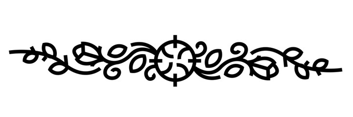 Abstract luxury PNG boarder. Art deco, vintage design element, pattern, text delimiter, paragraph separator, elegant, ornate divider for your design projects. PNG with transparent background.