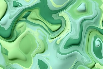 Seamless Pattern. Liquid pastel wavy melted plastic texture. Wrinkle silicone sheet. Wrinkle background. Notches of rubber sheet. Art illustration. Generative Ai.