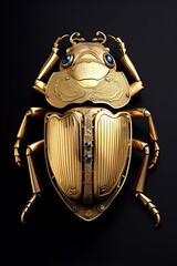 Golden Scarab ai generated