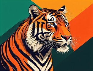 Design for celenrate international tiger day creating by ai generative