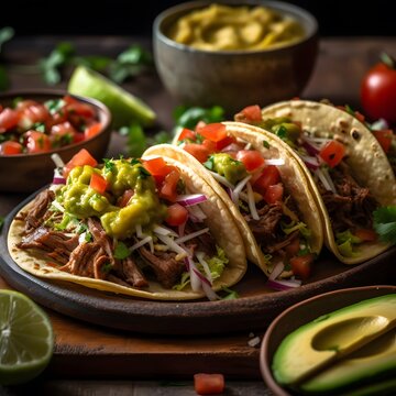 A Savory Plate of Beef Tacos