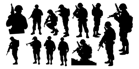 soldier silhouettes