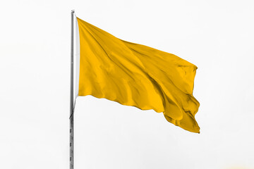 Wavy empty yellow flag