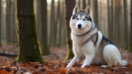 Obraz premium Siberian Husky Dog Breed