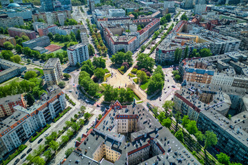 city aerial view