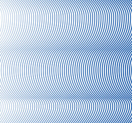 Fototapeta premium Abstract blue and white lines background. Vector illustration