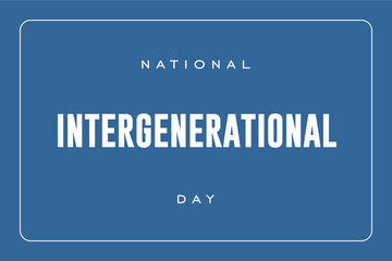 Intergenerational day background template
