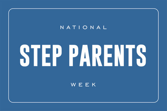 Step Parents week background template