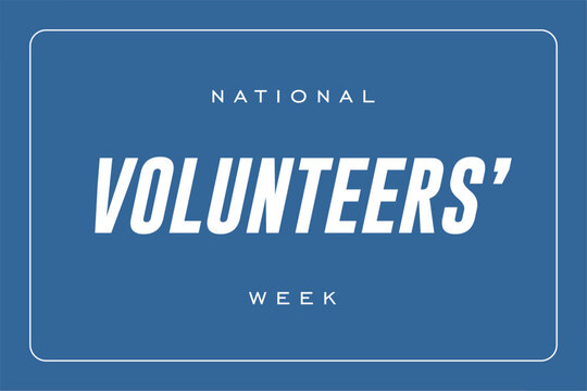 Volunteers' week background template