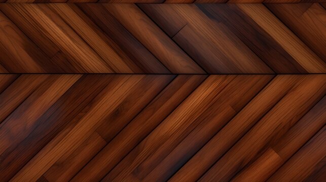 Seamless Pattern Background - Design of a dark 3D teak wood pattern texture - Generative AI