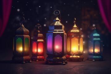 Fototapeta na wymiar Islamic New Year: Celebrating the Arrival of a Fresh Chapter in the Islamic Calendar. AI Generated