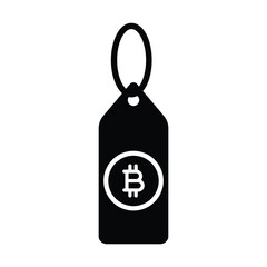 Bitcoin Price Tag Icon