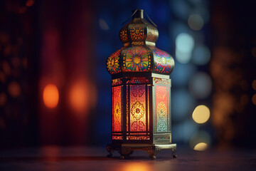 Illustration of Eid Mubarak: Embracing the Joyful Spirit of Ramadan and Islam. AI Generated
