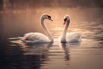 Fototapeta premium Graceful Swans