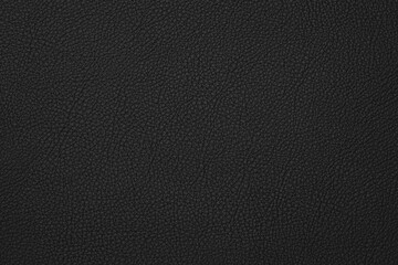 black artificial leather with waves and folds on PVC base