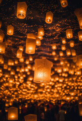 lantern in the night