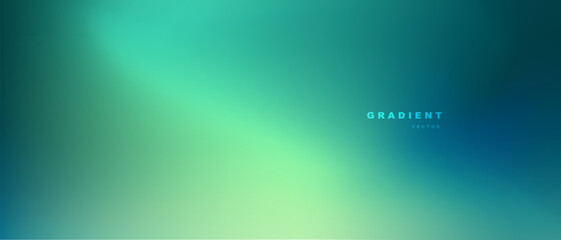 Abstract blurred gradient mesh background in bright green and blue colors. Vector backdrop for banner, poster, website