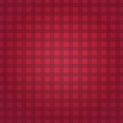 Vector lumberjack plaid pattern. Red and black squares background. Plaid fabric for village. Vector texture