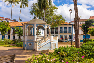 Partial View of the Bandstand in Gomes Freire Square