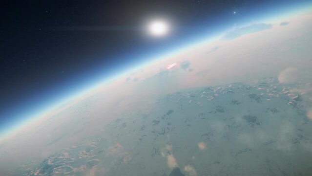 High Altitude of Antarctic Landscape