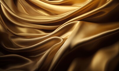  a gold silk fabric with a very smooth pattern on the top and bottom of the fabric is very soft and smooth, and it is very soft.  generative ai