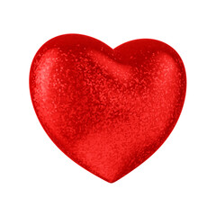 Naklejka na ściany i meble Perfect red heart vector isolated