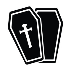 Obraz premium Coffin Grave Icon