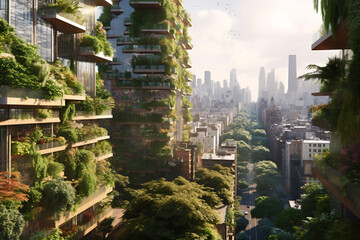 A Vertical Oasis in the Urban Jungle.  Generative AI
