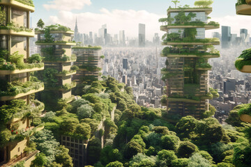 A Vertical Oasis in the Urban Jungle.  Generative AI