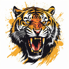 Tiger. Logo. Social Media Account Logo. Sport Team Logo. Vector Style Logo.