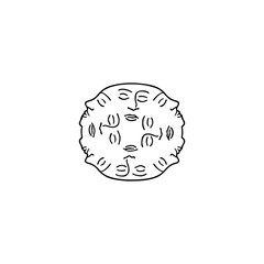 vector illustration of several faces concept