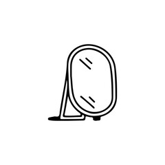 vector illustration doodle mirror concept