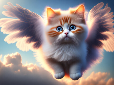 Flying Cats With Wings